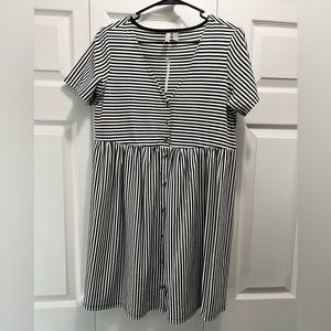 Brand new with tag ASOS black and white stripe casual dress